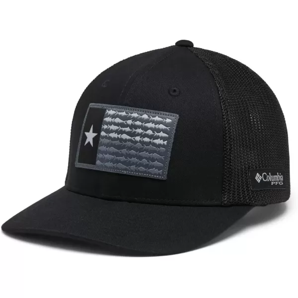 imageColumbia PFG Fish Flag Mesh Ball CapHighBlackBlackTexas Fish