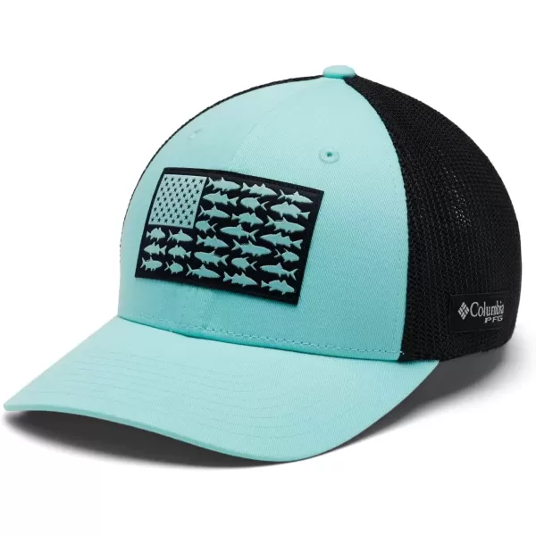 imageColumbia PFG Fish Flag Mesh Ball CapHighGulf StreamBlackOffshore Slam Flag