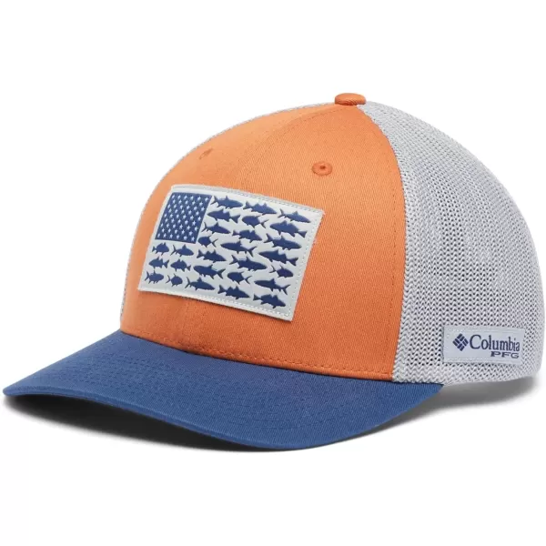 imageColumbia PFG Fish Flag Mesh Ball CapHighIsland OrangeInshore Slam Flag