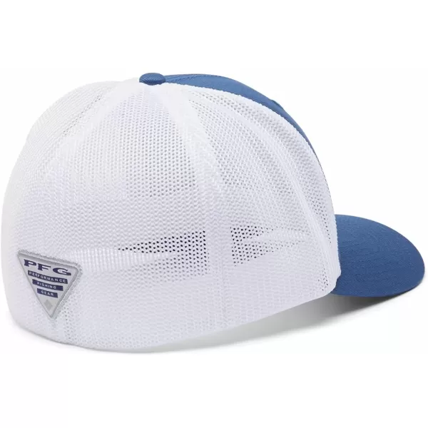 imageColumbia PFG Fish Flag Mesh Ball CapHighNight TideWhite