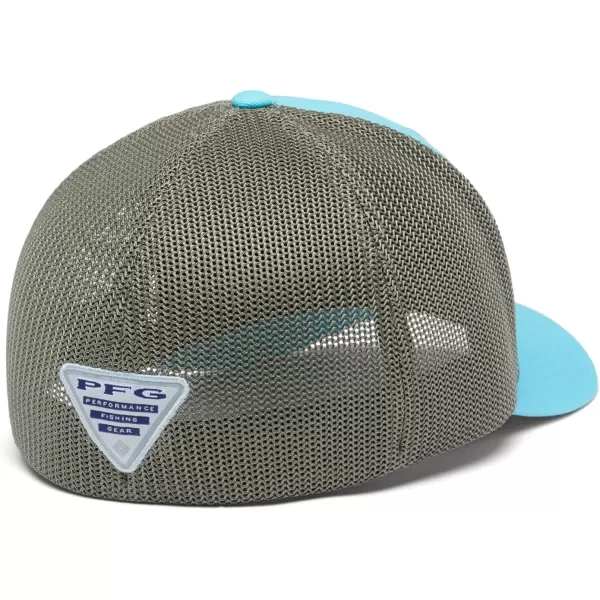 imageColumbia PFG Fish Flag Mesh Ball CapHighOpal Blue  Cypress  Bass Flag