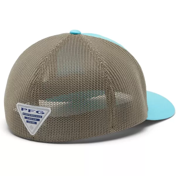 imageColumbia PFG Fish Flag Mesh Ball CapHighOpal Blue  Cypress  Bass Flag