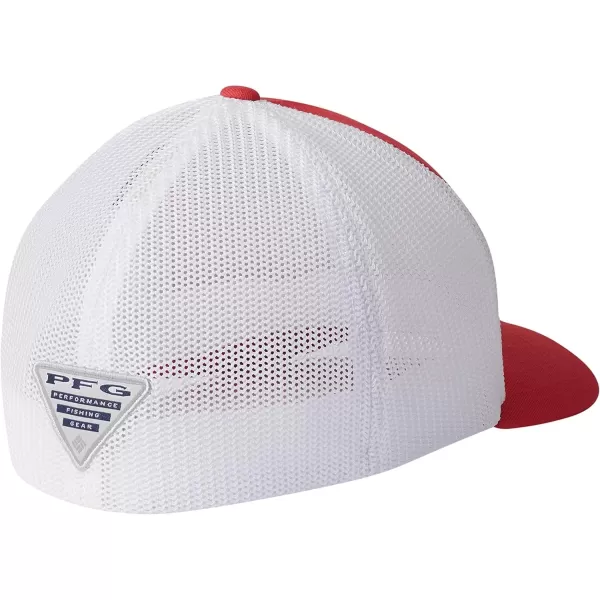 imageColumbia PFG Fish Flag Mesh Ball CapHighRed  White