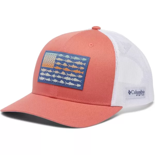 imageColumbia PFG Fish Flag Mesh Snap BackFaded PeachWhiteBluebellFish Flag