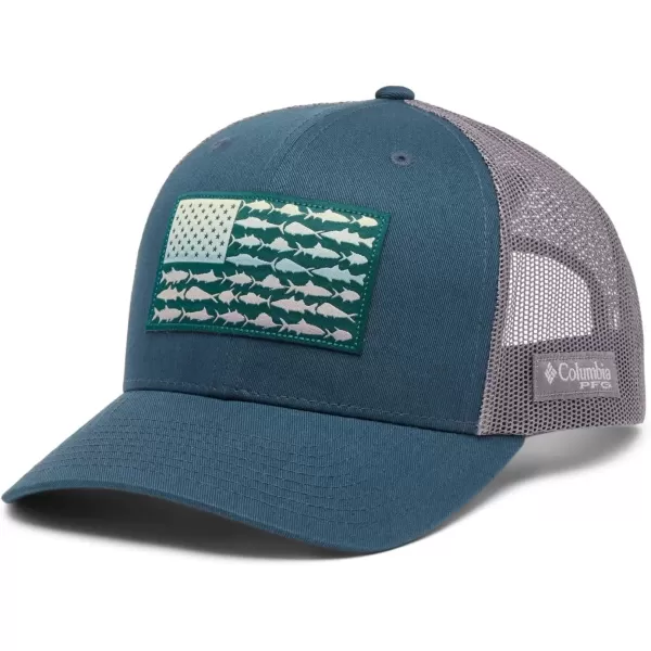 imageColumbia PFG Fish Flag Mesh Snap BackMidnight TealKettleFish Flag