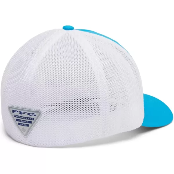 imageColumbia Unisex Adult PFG Mesh Hooks Ball CapOcean BlueWhite