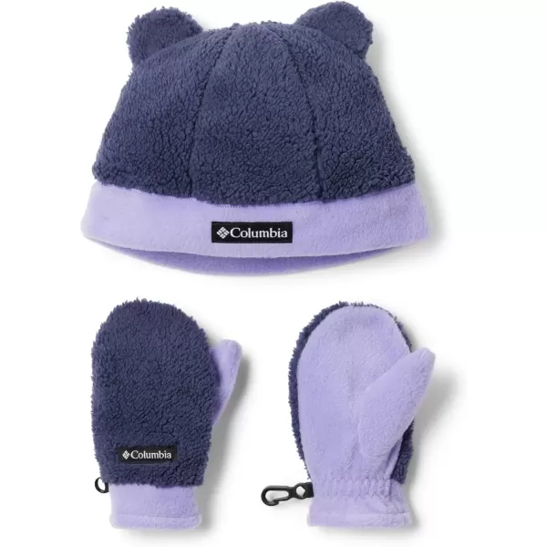 imageColumbia unisexbaby Toddler Rugged Ridge Beanie and MittenNocturnal  Paisley Purple