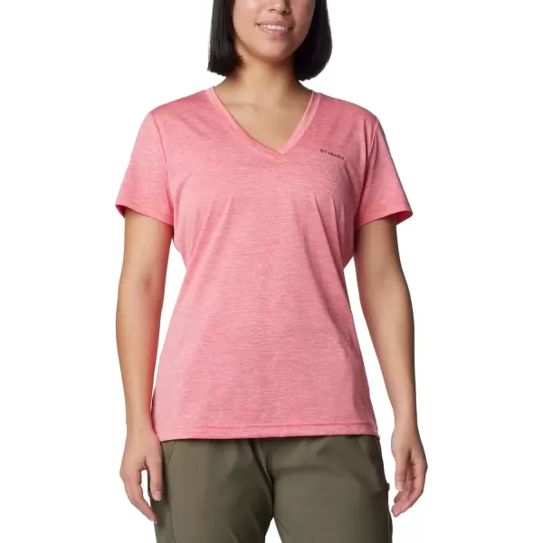 imageColumbia Womens Hike Short Sleeve V NeckJuicy Heather