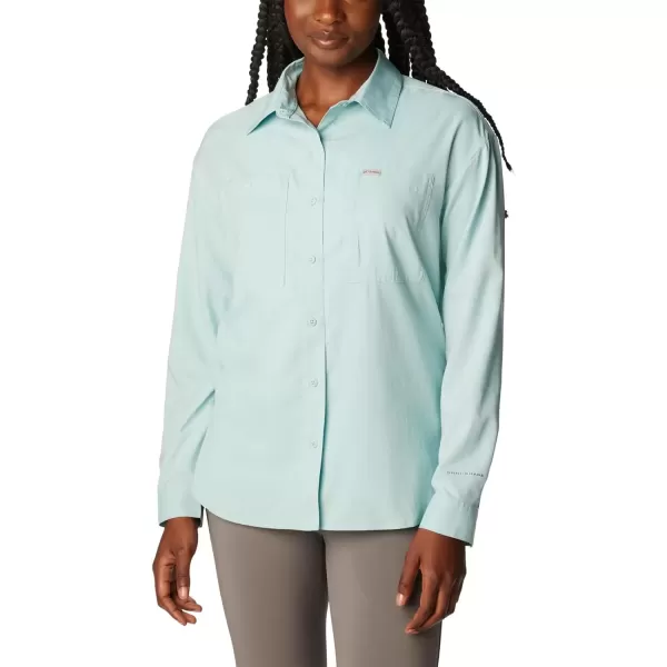 imageColumbia Womens Plus Size Silver Ridge Utility Long Sleeve ShirtAqua Haze