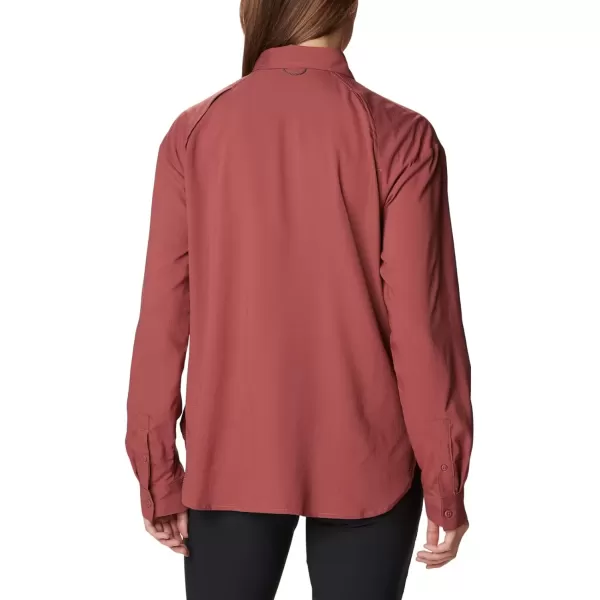 imageColumbia Womens Plus Size Silver Ridge Utility Long Sleeve ShirtBeetroot