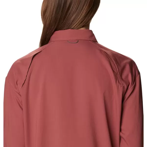 imageColumbia Womens Plus Size Silver Ridge Utility Long Sleeve ShirtBeetroot