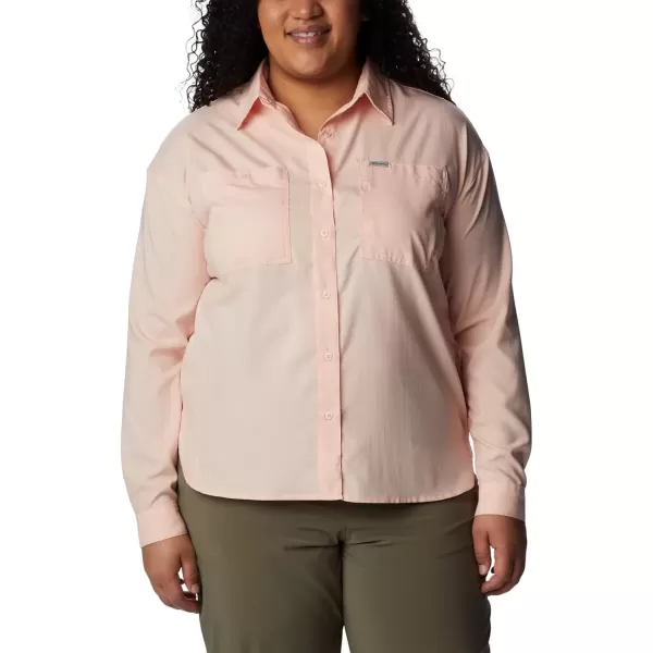 imageColumbia Womens Plus Size Silver Ridge Utility Long Sleeve ShirtPeach Blossom