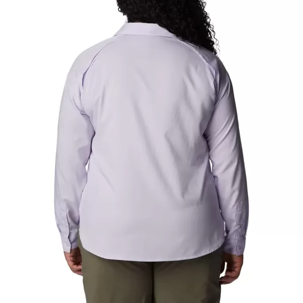 imageColumbia Womens Plus Size Silver Ridge Utility Long Sleeve ShirtPurple Tint