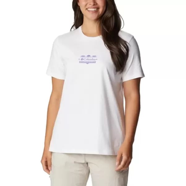 imageColumbia Womens Standard Boundless Beauty Short Sleeve TeeWhiteBordered Beauty Graphic