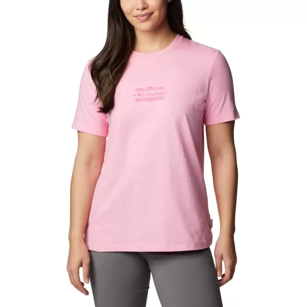 imageColumbia Womens Standard Boundless Beauty Short Sleeve TeeWild RoseBordered Beauty Graphic