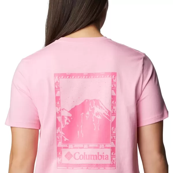 imageColumbia Womens Standard Boundless Beauty Short Sleeve TeeWild RoseBordered Beauty Graphic