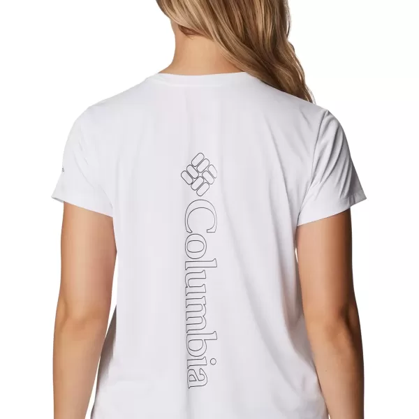 imageColumbia Womens Standard Hike Graphic Short Sleeve TeeWhiteVertical Outline Csc Graphic