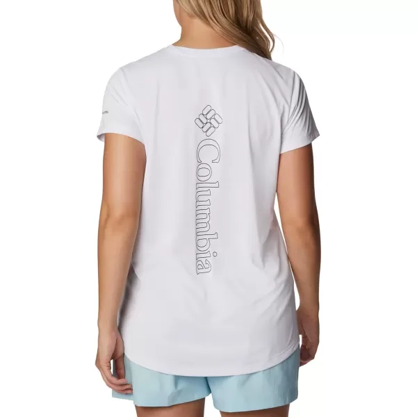 imageColumbia Womens Standard Hike Graphic Short Sleeve TeeWhiteVertical Outline Csc Graphic