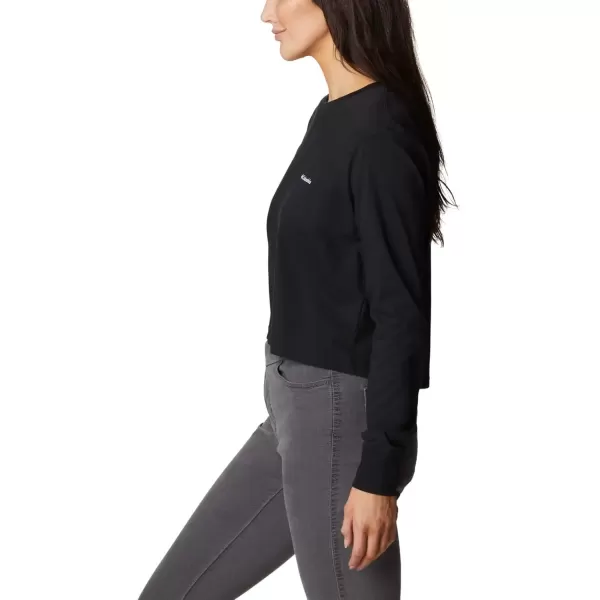 imageColumbia Womens Standard North Cascades Long Sleeve Cropped TeeBlackBoundless Graphic