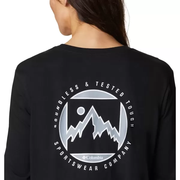 imageColumbia Womens Standard North Cascades Long Sleeve Cropped TeeBlackBoundless Graphic