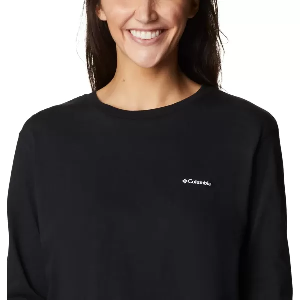 imageColumbia Womens Standard North Cascades Long Sleeve Cropped TeeBlackBoundless Graphic