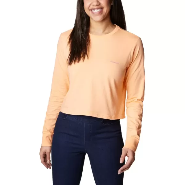 imageColumbia Womens Standard North Cascades Long Sleeve Cropped TeePeachBoundless Graphic