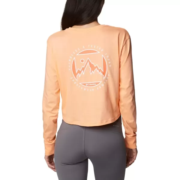 imageColumbia Womens Standard North Cascades Long Sleeve Cropped TeePeachBoundless Graphic