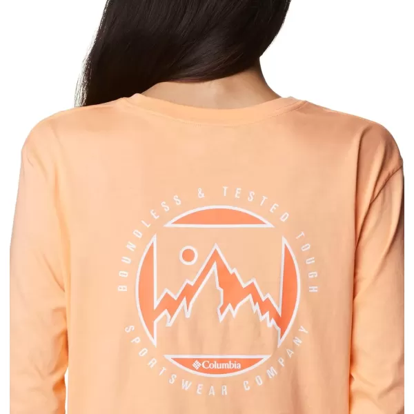 imageColumbia Womens Standard North Cascades Long Sleeve Cropped TeePeachBoundless Graphic