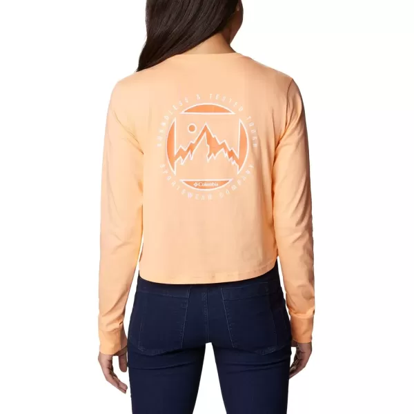 imageColumbia Womens Standard North Cascades Long Sleeve Cropped TeePeachBoundless Graphic