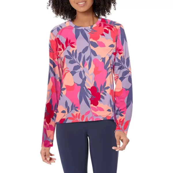 imageColumbia Womens Standard Summerdry Long Sleeve Printed TeeWild GeraniumFloriated