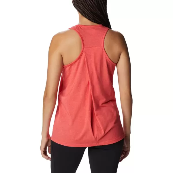 imageColumbia Womens Standard Sun Trek Racerback TankRed Hibiscus Heather