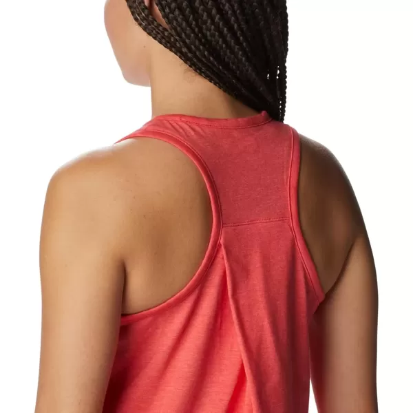 imageColumbia Womens Standard Sun Trek Racerback TankRed Hibiscus Heather