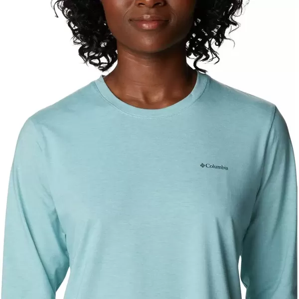 imageColumbia Womens Sun Trek Ls TeeSea Wave Heather