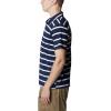 imageColumbia Mens Sun Trek PoloCollegiate NavyWhite Stripe