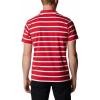 imageColumbia Mens Sun Trek PoloMountain RedWhite Stripe