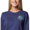 imageColumbia Womens PFG Graphic Sweatshirt CrewNocturnalCrushed Blue Rookery Palms Lc