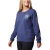 imageColumbia Womens PFG Graphic Sweatshirt CrewNocturnalCrushed Blue Rookery Palms Lc