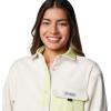 imageColumbia Womens PFG Open Water Shirt Jacket StoneSpring Yellow Medium