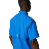 imageColumbia Mens PFG Bahama II Short Sleeve Fishing Shirt Vivid Blue Large