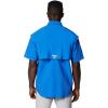 imageColumbia Mens PFG Bahama II Short Sleeve Fishing Shirt Vivid Blue Large