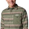 imageColumbia Mens PFG Uncharted Over ShirtSmokey Sage Lunar Stripe