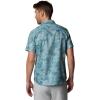 imageColumbia Mens PFG Uncharted Printed Short Sleeve ShirtCrushed Blue Swamplands