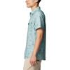 imageColumbia Mens PFG Uncharted Printed Short Sleeve ShirtCrushed Blue Uncharted Waters