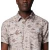 imageColumbia Mens PFG Uncharted Printed Short Sleeve ShirtCrushed Clay Uncharted Waters