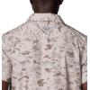 imageColumbia Mens PFG Uncharted Printed Short Sleeve ShirtCrushed Clay Uncharted Waters