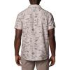 imageColumbia Mens PFG Uncharted Printed Short Sleeve ShirtCrushed Clay Uncharted Waters