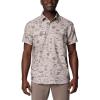 imageColumbia Mens PFG Uncharted Printed Short Sleeve ShirtCrushed Clay Uncharted Waters