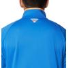 imageColumbia Mens PFG Terminal Fleece 14 ZipVivid BlueBright Nectar