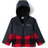 imageColumbia Baby Steens Mt Ii Overlay HoodieMountain Red CheckBlack