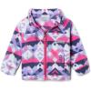 imageColumbia Girls Benton Springs Ii Printed Fleece JacketWhite Checkpoint